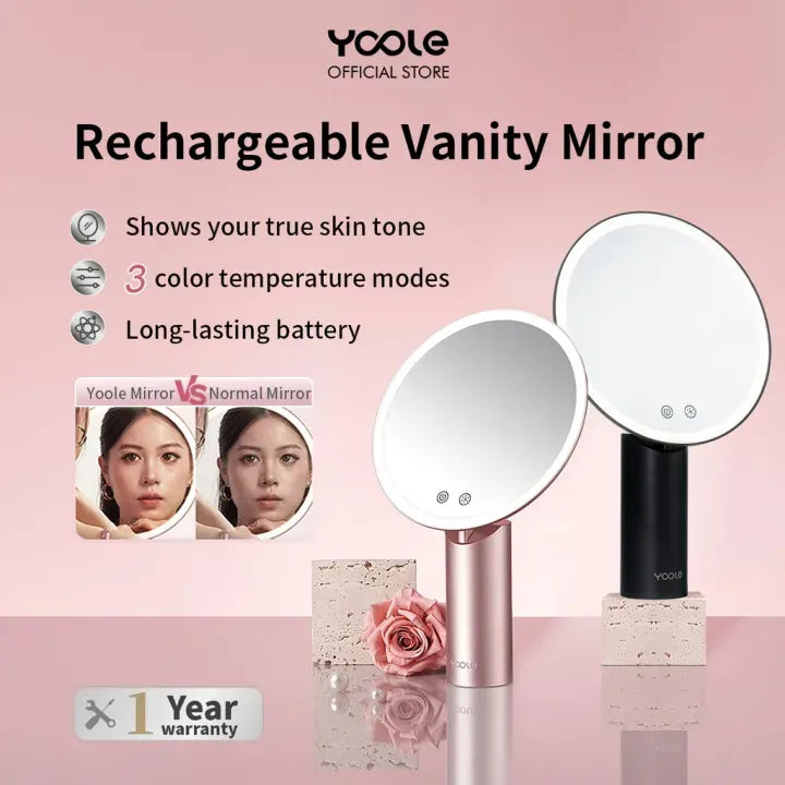 YOOLE RECHARGEABLE VANITY MIRROR