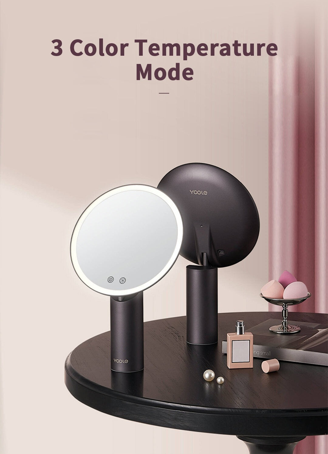 YOOLE RECHARGEABLE VANITY MIRROR
