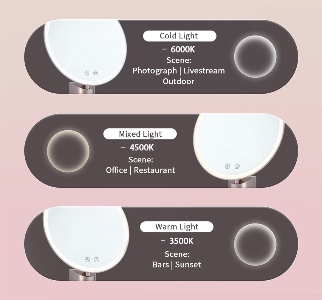 YOOLE RECHARGEABLE VANITY MIRROR